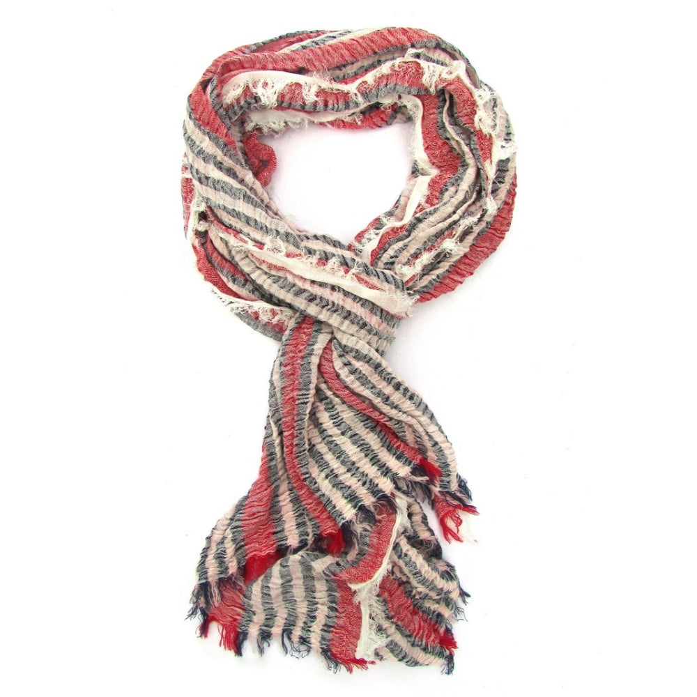 Turkish Cotton Blend Fringed Scarf