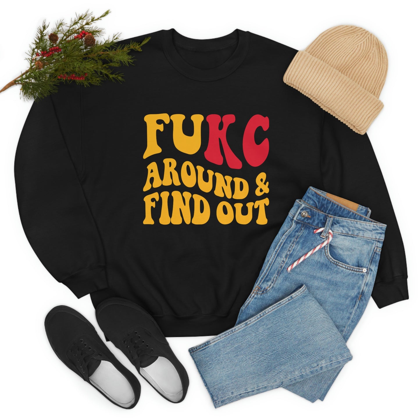 FU KC | Around and Find out | Kansas City Chiefs | Unisex Sweatshirt