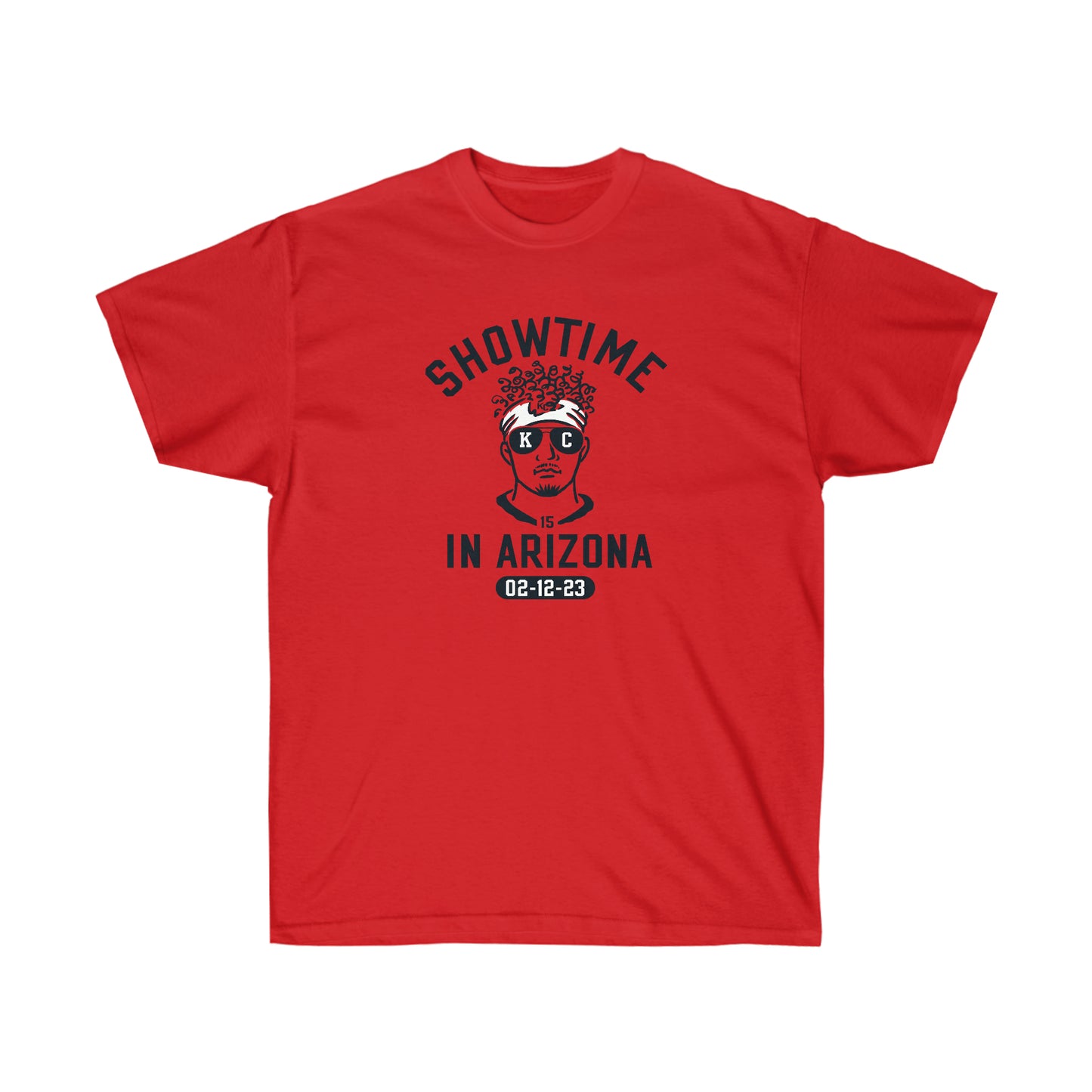 Show Time in Arizona | Kansas City Chiefs | Mahomes Chiefs| Unisex Cotton Tee | Extended Sizes