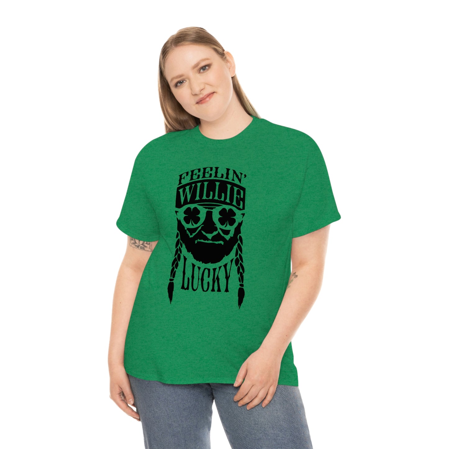 Feelin' Willie Lucky | St. Patrick's Day | St. Paddy | Unisex Cotton Tee