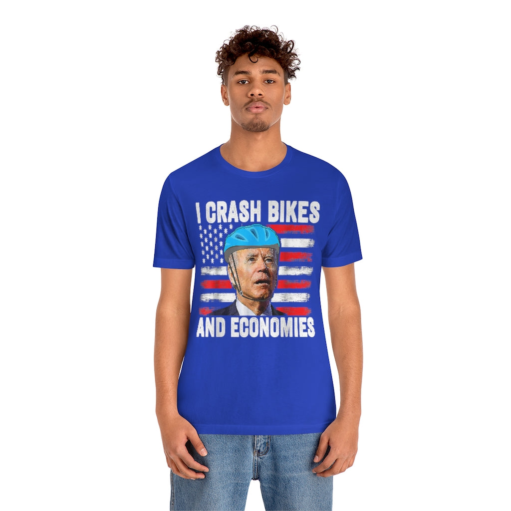 I Crash Bikes and Economies | Biden | Unisex Tee