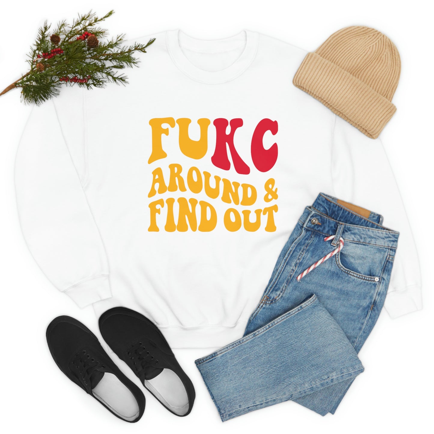 FU KC | Around and Find out | Kansas City Chiefs | Unisex Sweatshirt