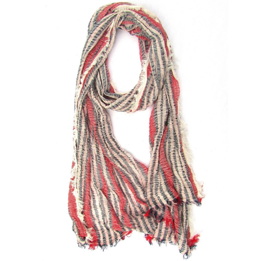 Turkish Cotton Blend Fringed Scarf