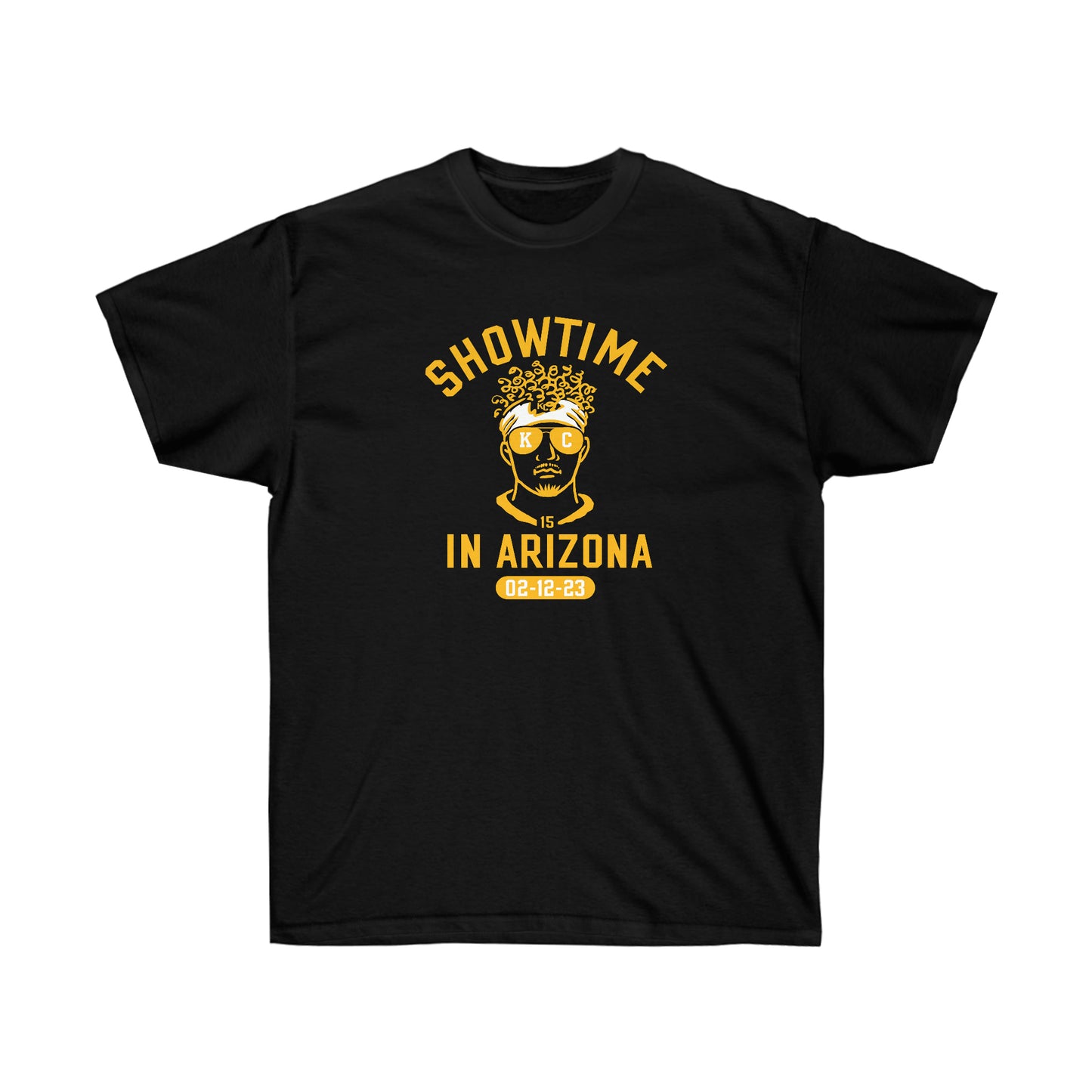 Show Time in Arizona | Kansas City Chiefs | Mahomes Chiefs| Unisex Cotton Tee | Extended Sizes