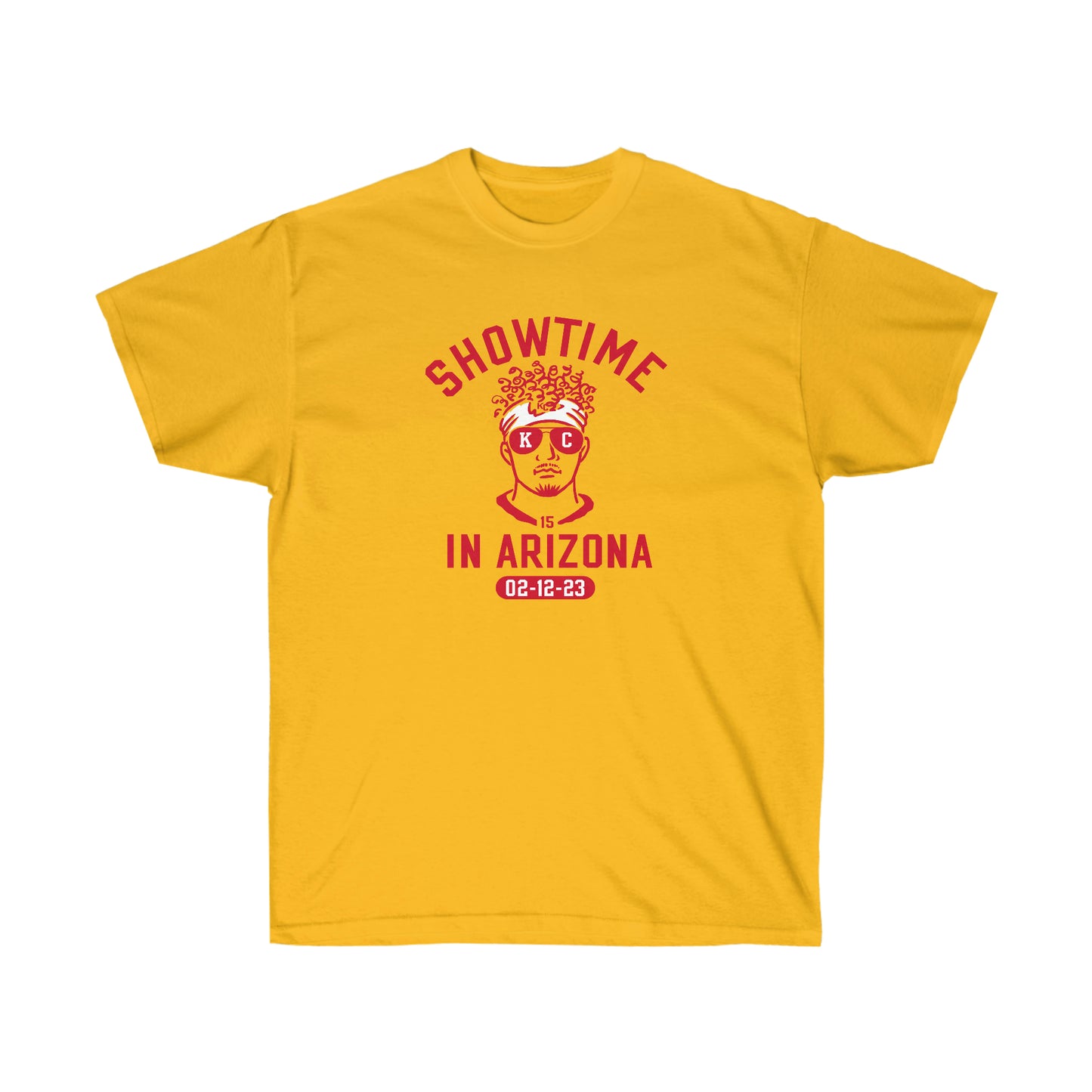 Show Time in Arizona | Kansas City Chiefs | Mahomes Chiefs| Unisex Cotton Tee | Extended Sizes