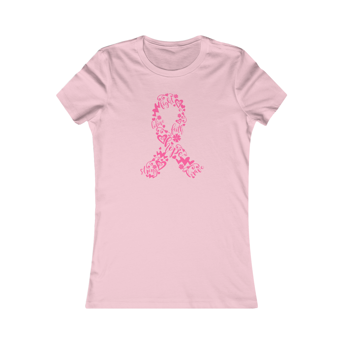 Breast Cancer Ribbon Tee Ladies Tee