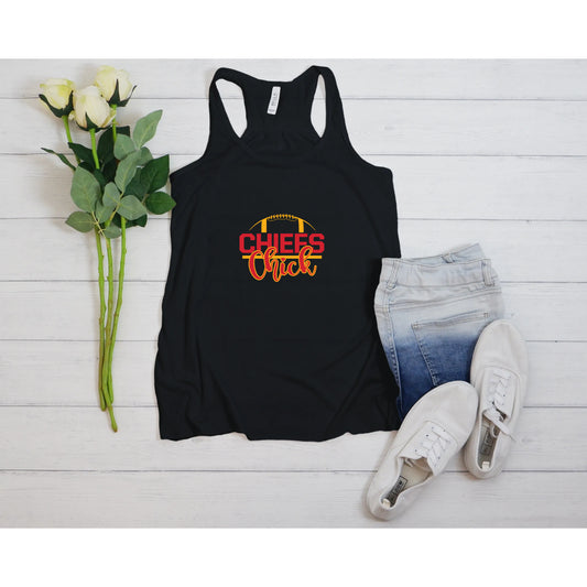 Kansas City Football Tank | Chiefs ChickRacerback Tank