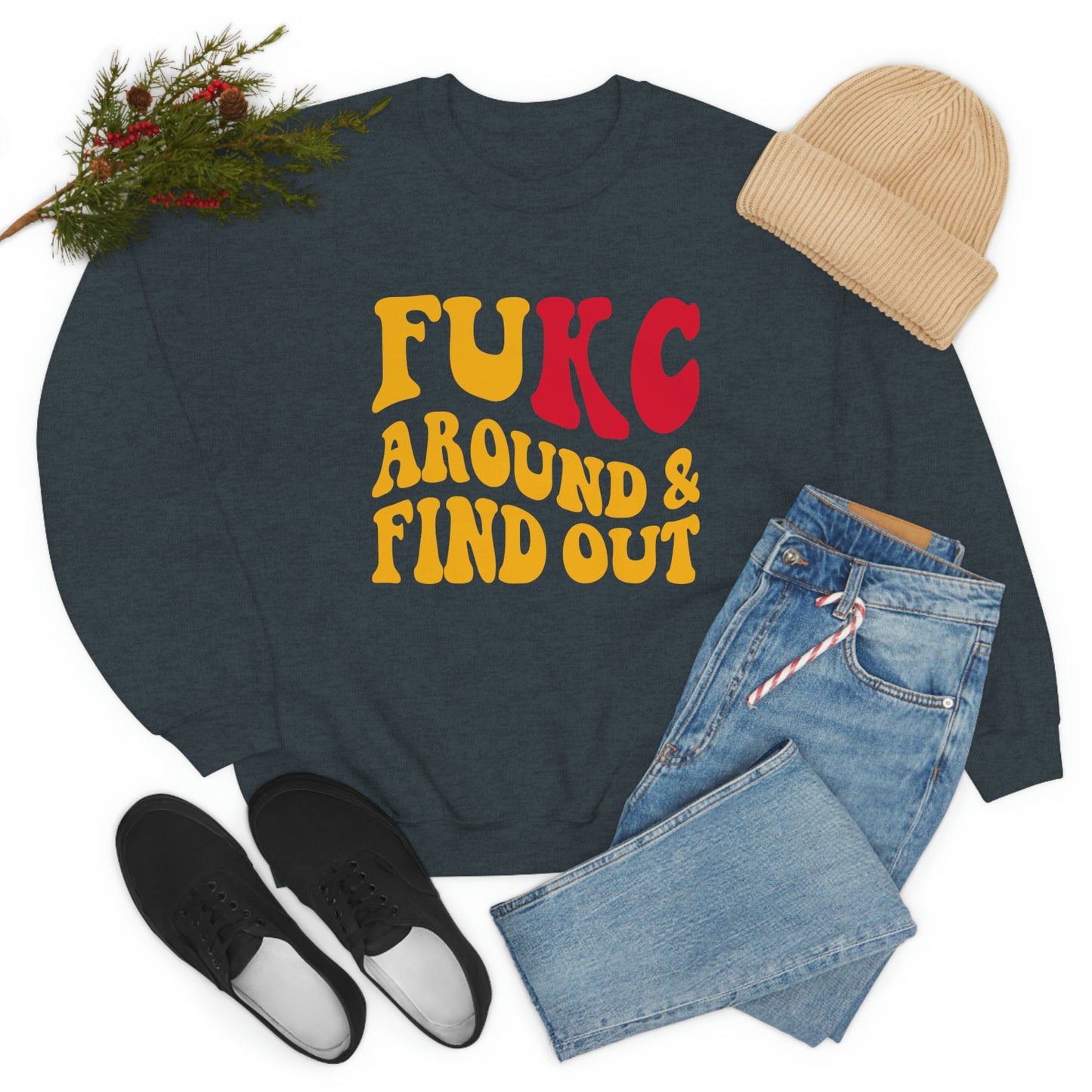 FU KC | Around and Find out | Kansas City Chiefs | Unisex Sweatshirt