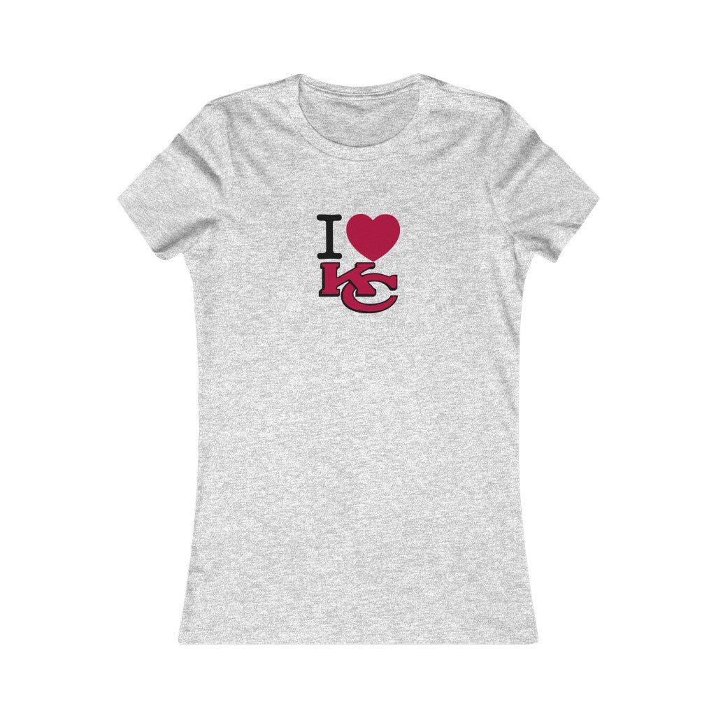 I love KC | I love Kansas City | I love Chiefs | Ladies Tee